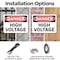 Signmission High Voltage Danger Sign, Plastic, 10in W x 7in L, 2PK OS-2PACK-DS-P-710-L-19395 - alternate 8